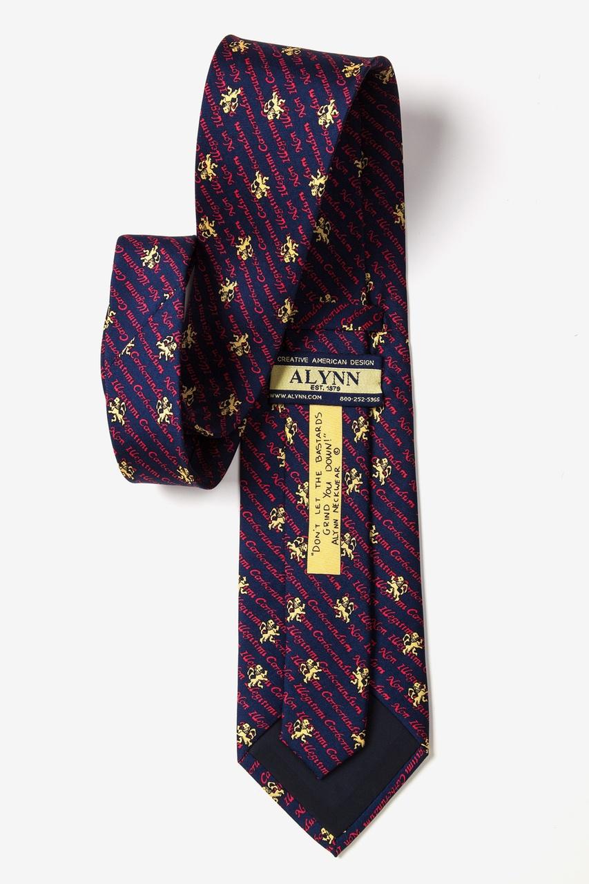 Alynn Non Illegitimi Carborundum Navy Blue 100% Silk Tie