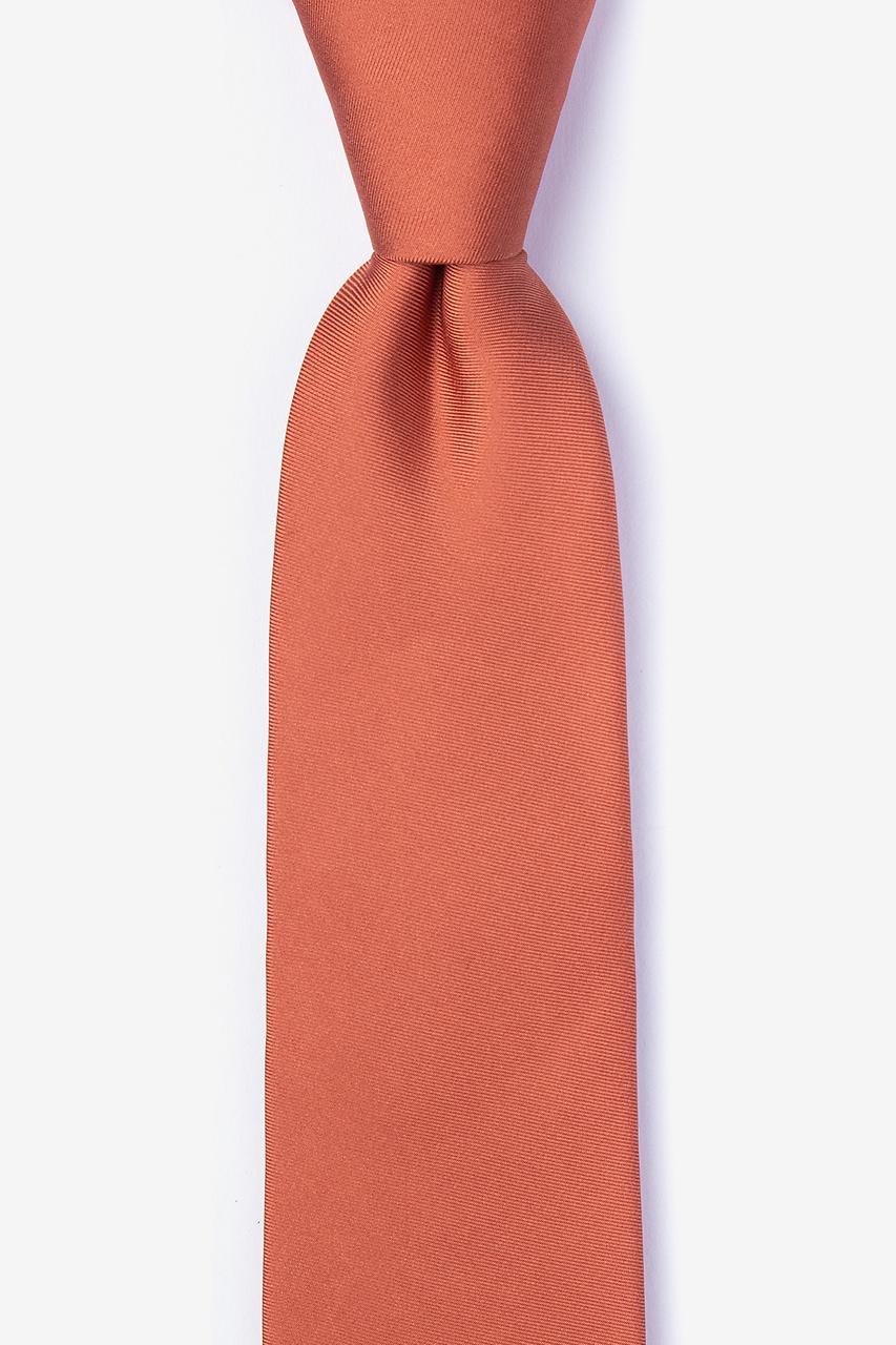 alynn Terra Cotta Terra Cotta 100% silk Tie for Boys