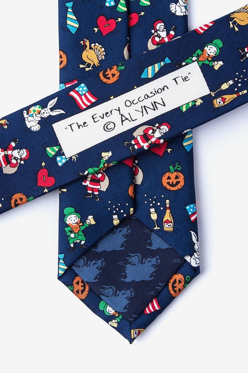 Alynn The Every Occasion Navy Blue 100% Silk Skinny Tie