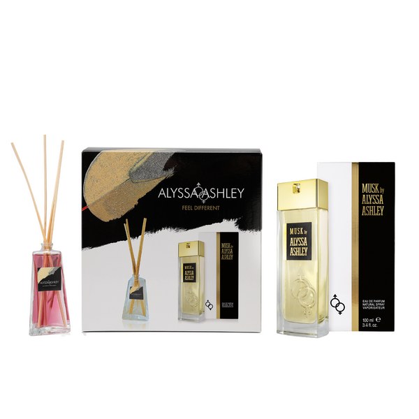 Alyssa Ashley Musk + Scented Home Diffuser Set