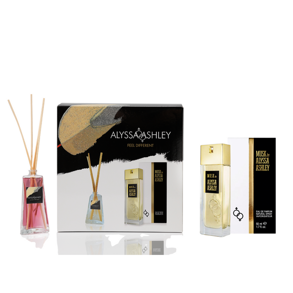 Alyssa Ashley Musk + Scented Home Diffuser Set