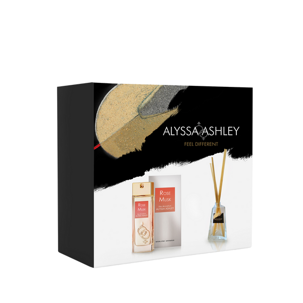 alyssa ashley Rose Musk + scented home diffuser set