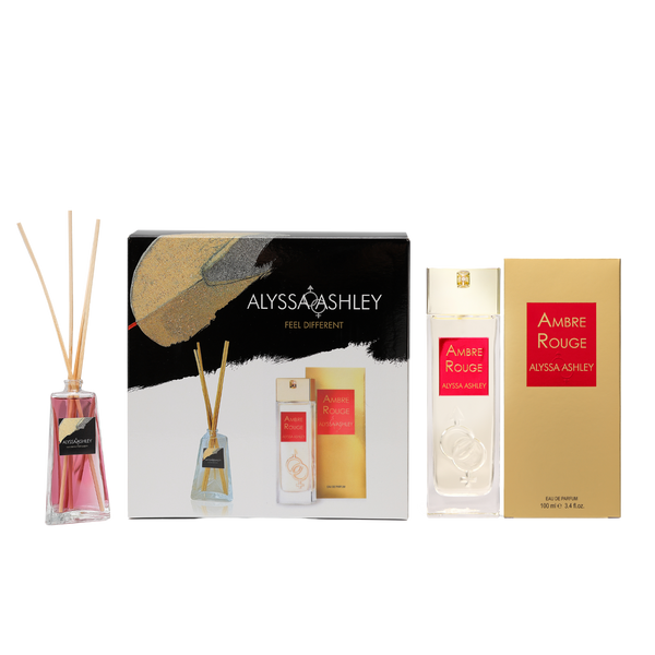 Alyssa Ashley Ambre Rouge + Scented Home Diffuser Set
