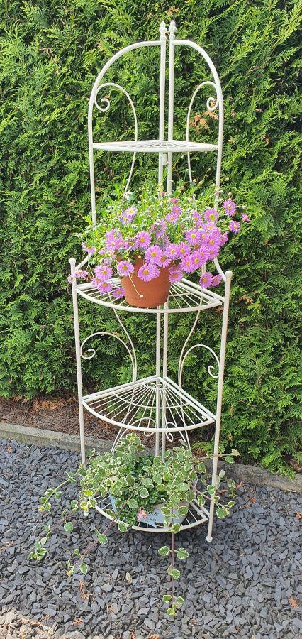 Ambiente Haus Corner Shelf With 4 Tiers - Antq White