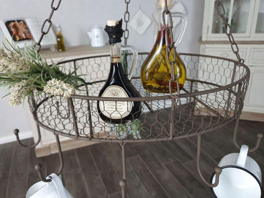 Ambiente Haus Country Kitchen Pan Hanger - Brown