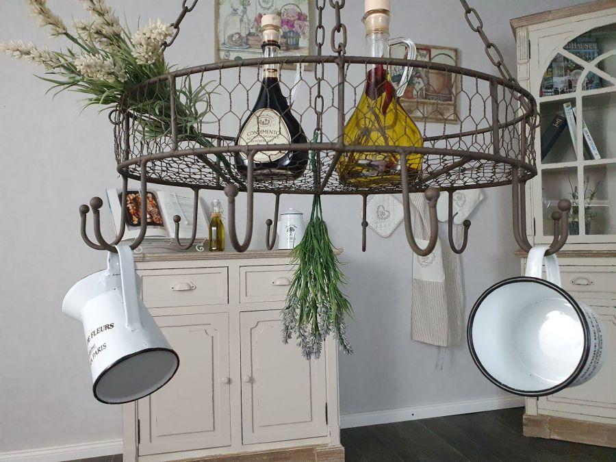 Ambiente Haus Country Kitchen Pan Hanger - Brown