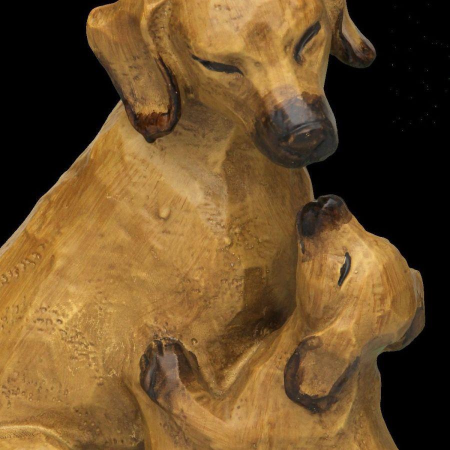 Ambiente Haus Dog With Puppy Brown - Large