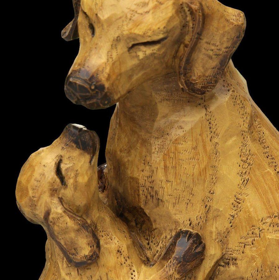 Ambiente Haus Dog With Puppy - Small Brown