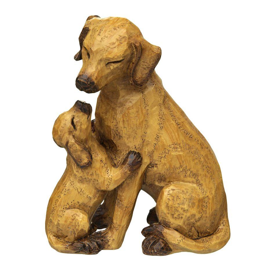 ambiente haus Dog with Puppy - Small Brown