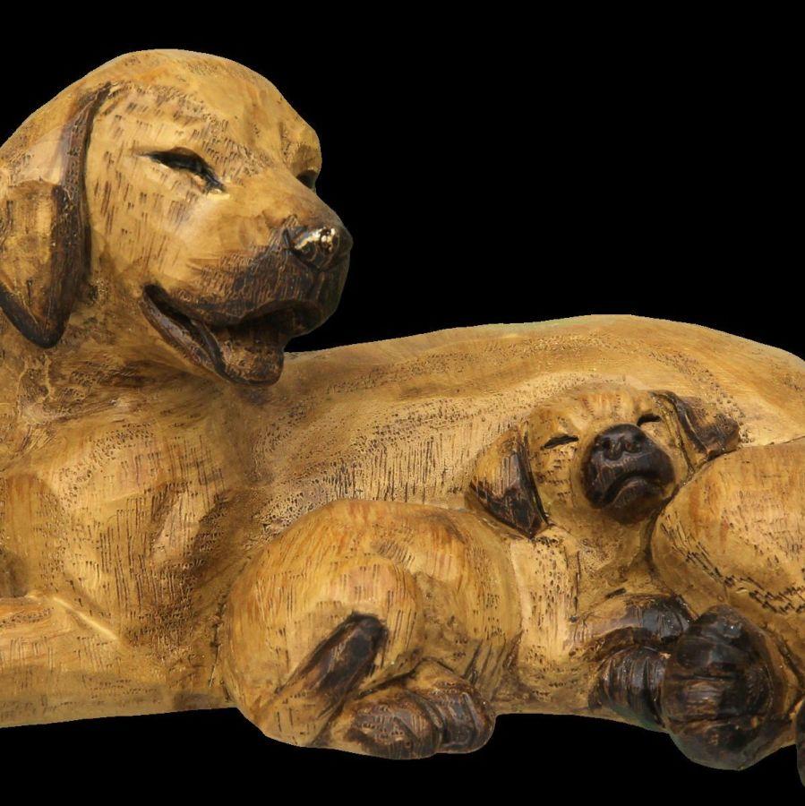 Ambiente Haus Dop With Puppy - Laying