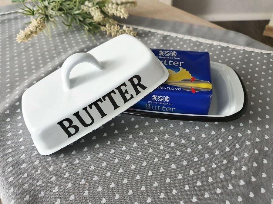 Ambiente Haus Enamel Butter Dish