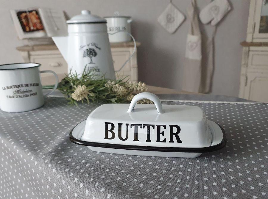 Ambiente Haus Enamel Butter Dish