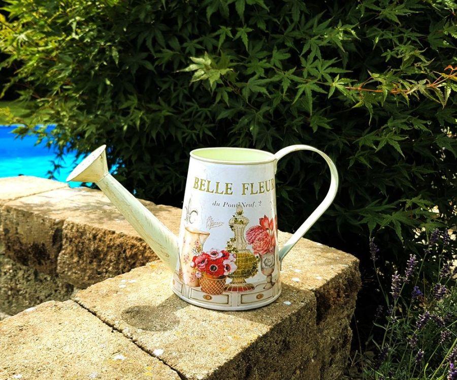 Ambiente Haus Fleur Metal Watering Can