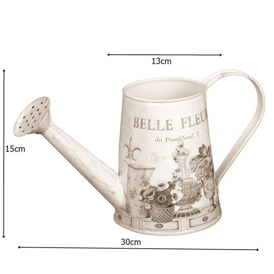 Ambiente Haus Fleur Metal Watering Can