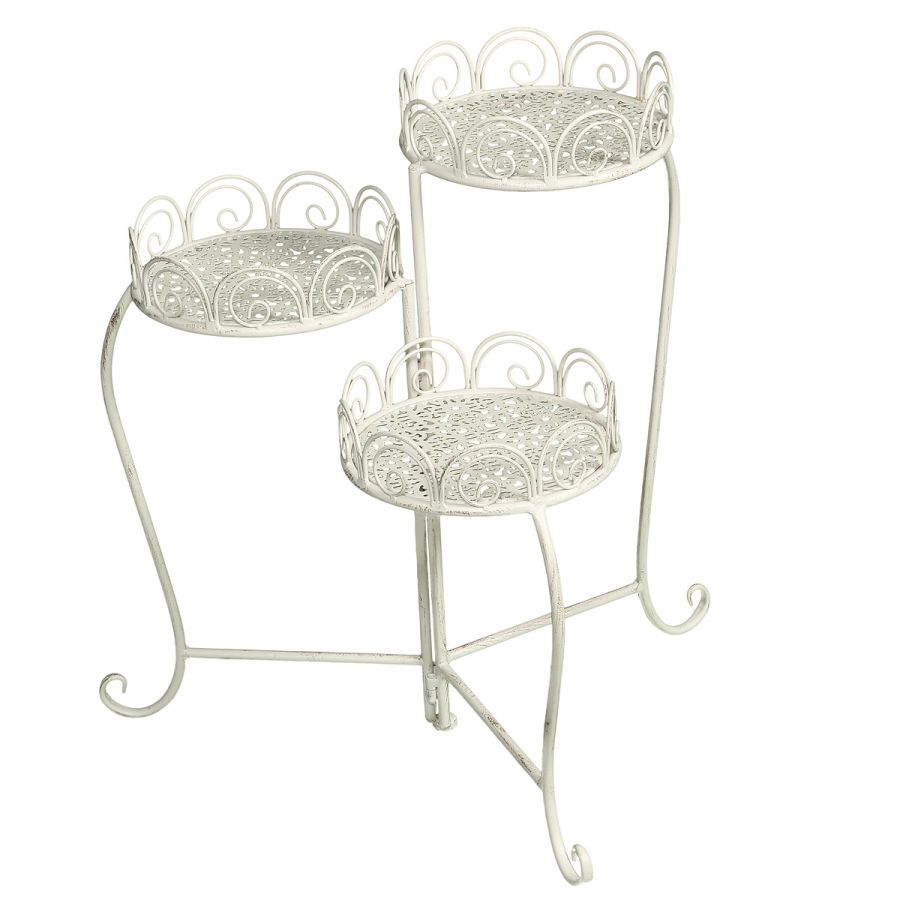 ambiente haus Folding 3 Tier Plant Stand