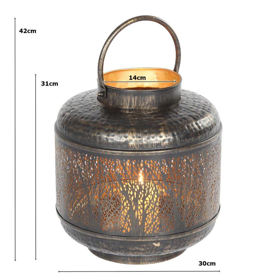 Ambiente Haus Forest Lantern With Handle (H) 42cm