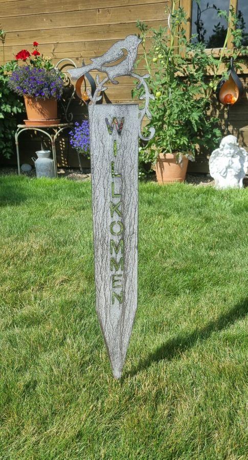 Ambiente Haus Garden Spike Willkommen (H) 70cm