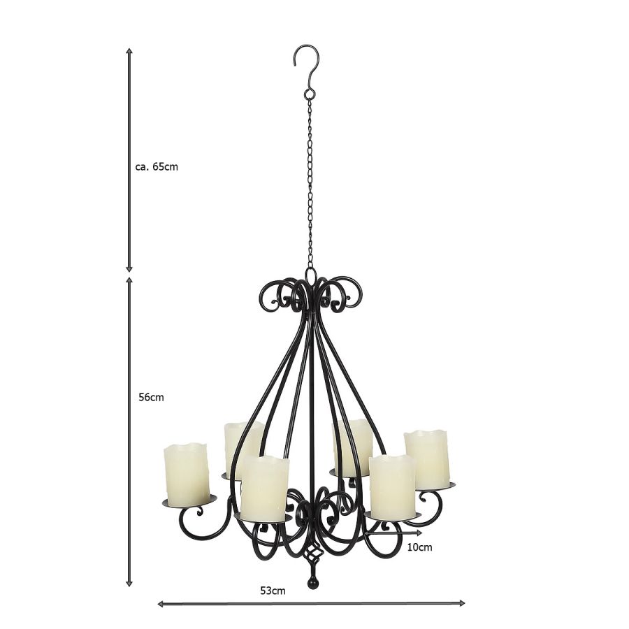 Ambiente Haus Hanging Candleabra - Black