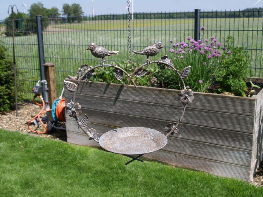 Ambiente Haus Hanging Heart Bird Bath
