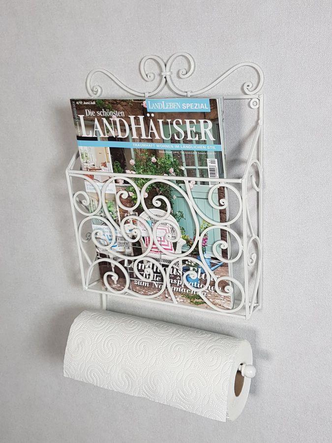 Ambiente Haus Hanging Magazine Rack - White
