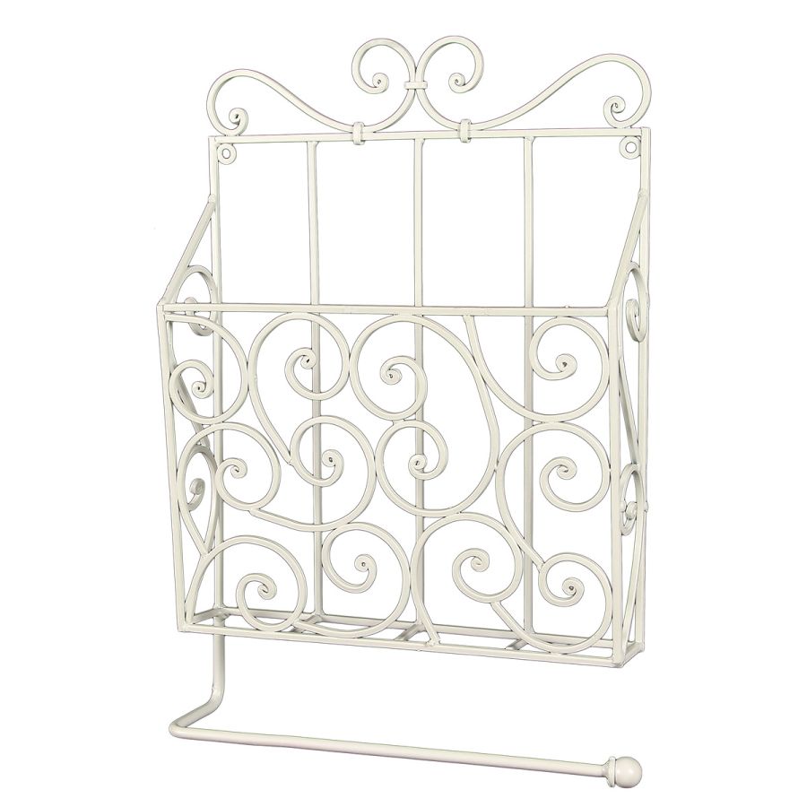 ambiente haus Hanging Magazine Rack - white