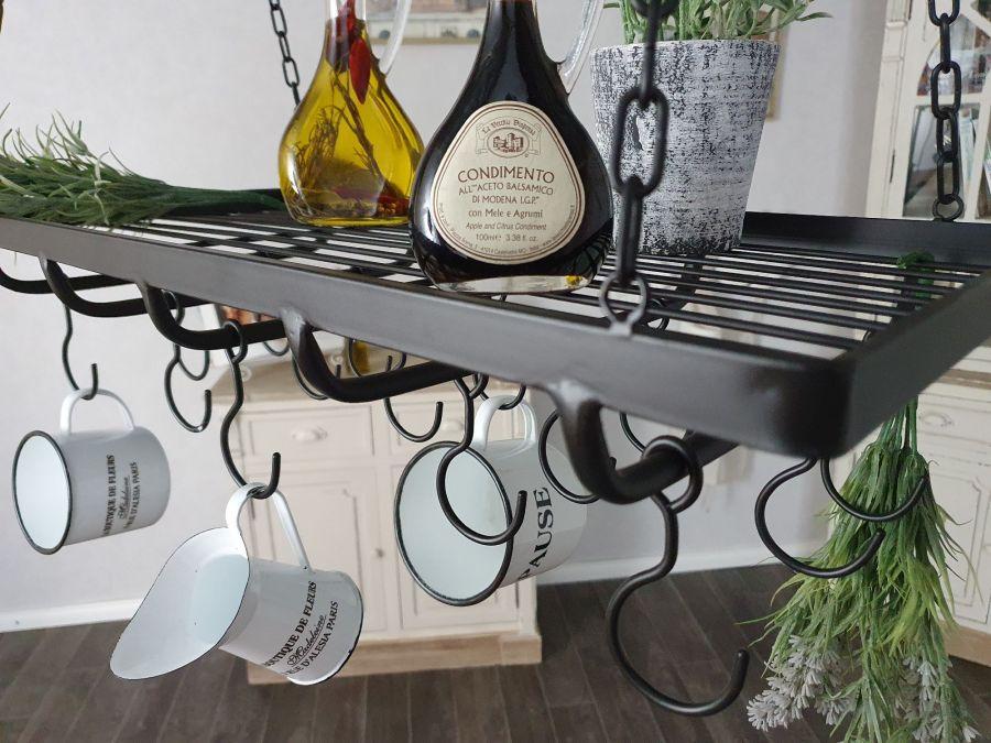 Ambiente Haus Iron Pan Hanger - Black 60cm