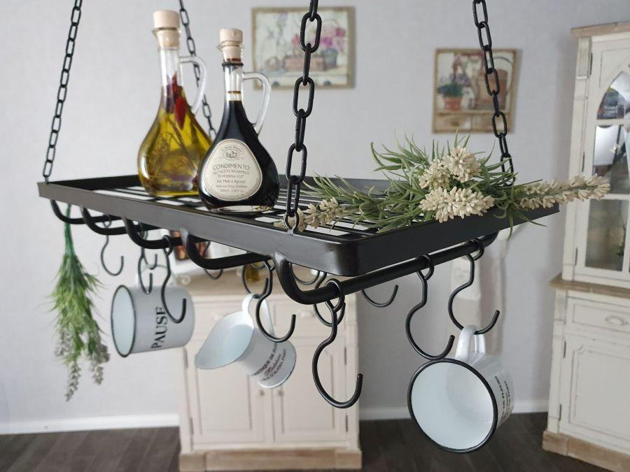 Ambiente Haus Iron Pan Hanger - Black 60cm