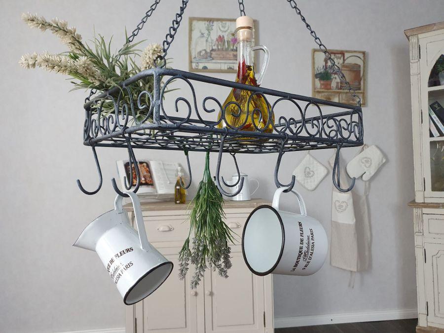 Ambiente Haus Iron Pan Hanger - Grey 40cm