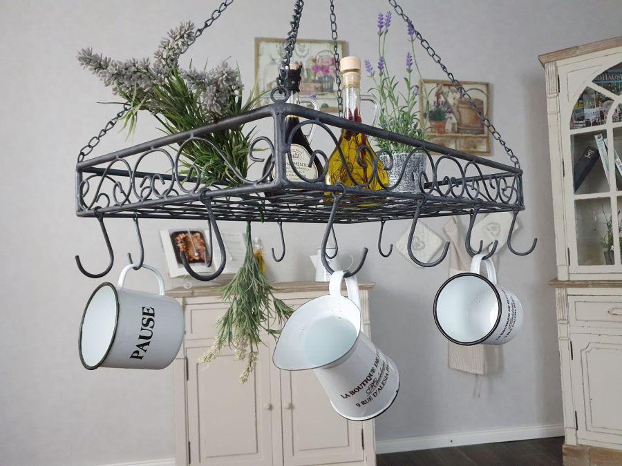 Ambiente Haus Iron Pan Hanger - Grey 60cm