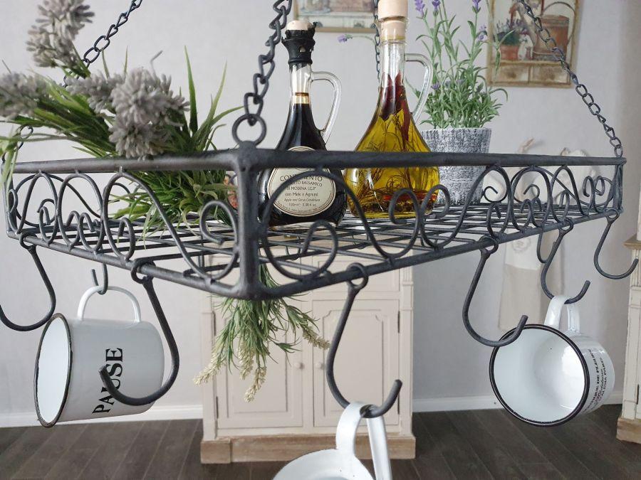 Ambiente Haus Iron Pan Hanger - Grey 60cm