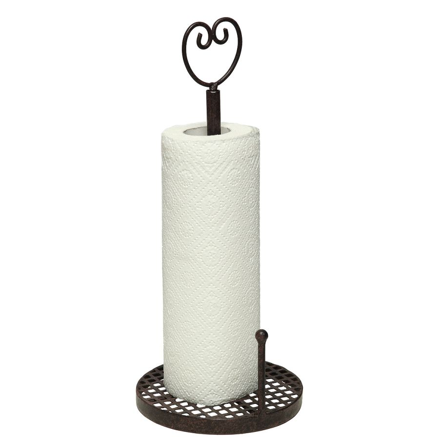 ambiente haus Kitchen Roll Holder - Heart 39cm