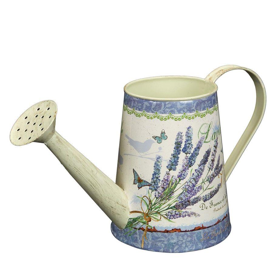 ambiente haus Lavender Metal Watering Can