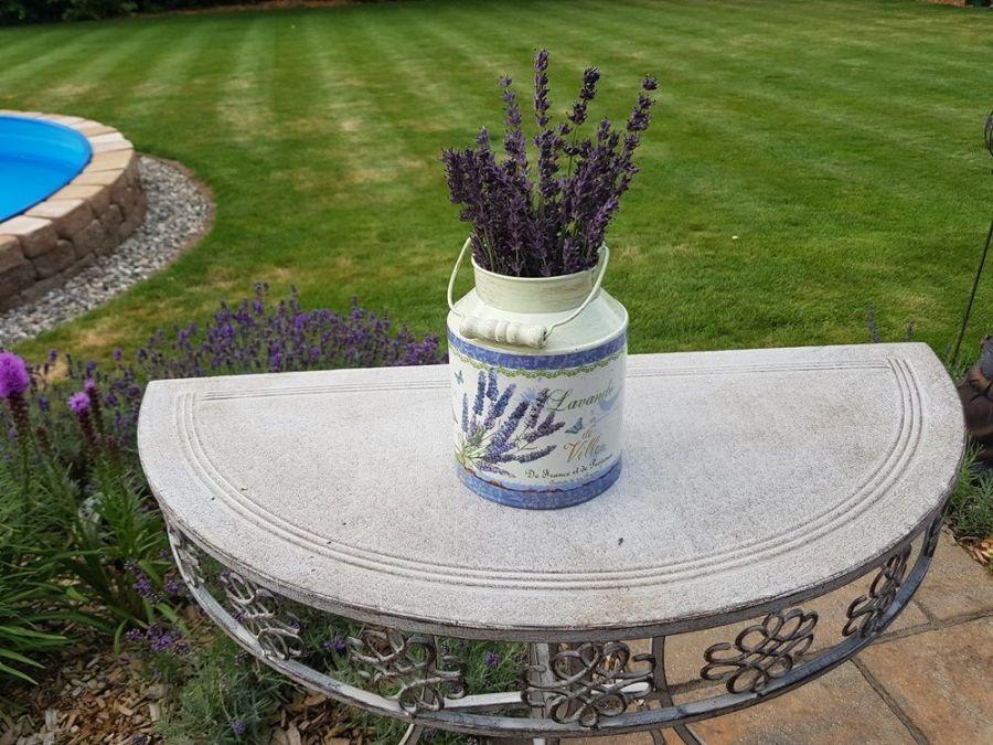 Ambiente Haus Lavender Milk Churn