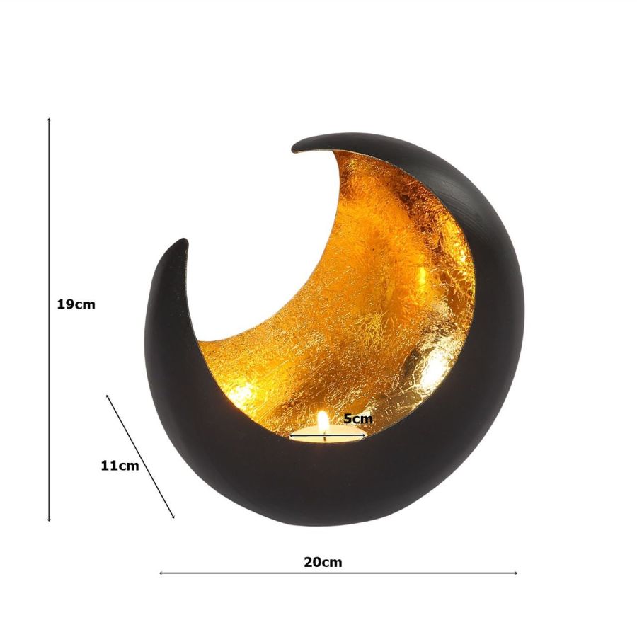Ambiente Haus Moon T-Light Holder (H) 19cm