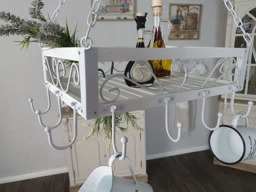 Ambiente Haus Romance Wood/Iron Pan Hanger