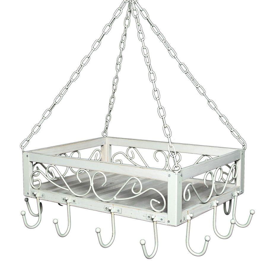 ambiente haus Romance Wood/Iron Pan Hanger