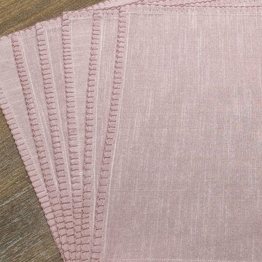 ambiente haus Set of 6 Pink Napkins 40x40cm