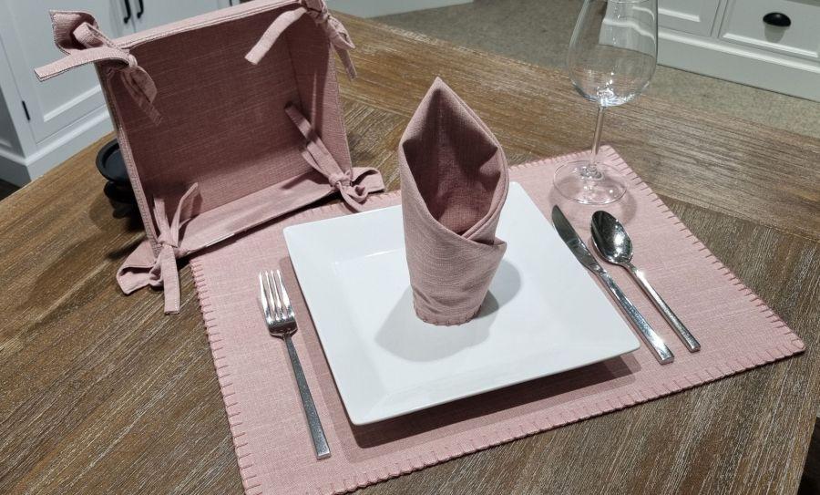 Ambiente Haus Set Of 6 Pink Place Mats 33x48cm