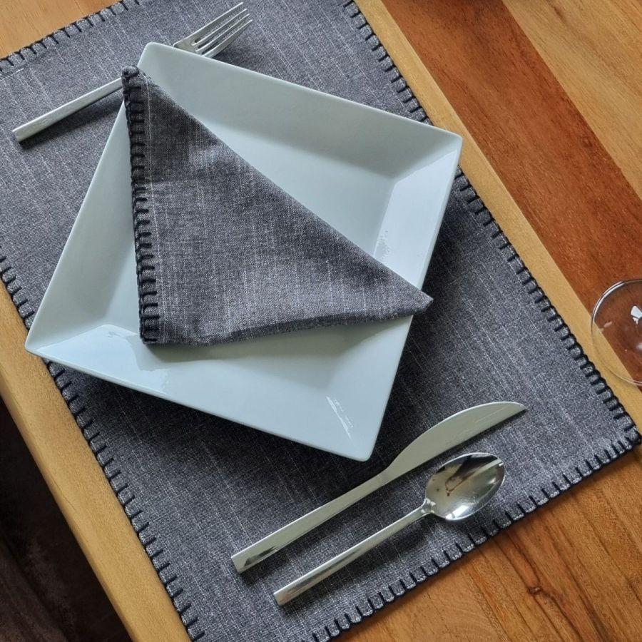 ambiente haus Set of 6 Pink Place Mats 33x48cm