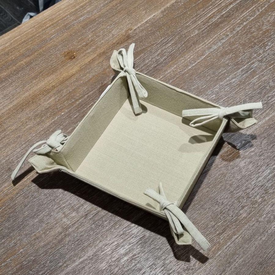 ambiente haus Table Basket Beige Shades 20x20cm