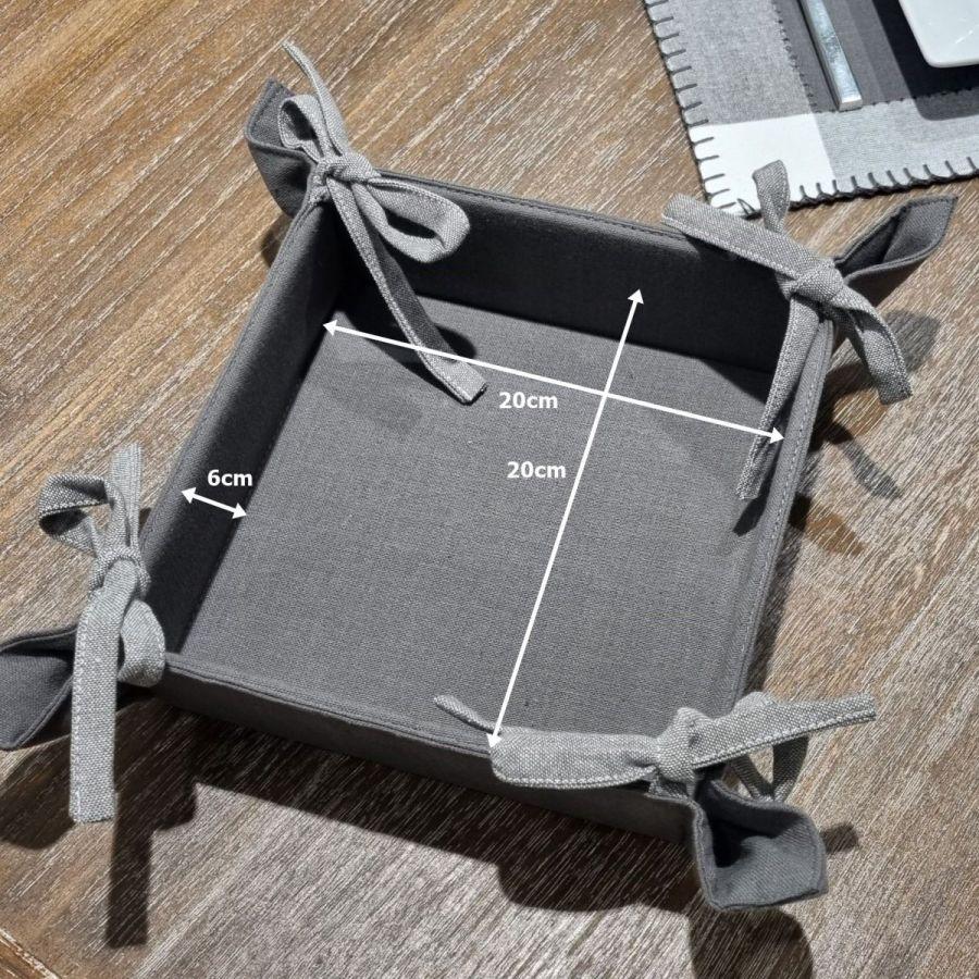 Ambiente Haus Table Basket Grey Shades 20x20cm