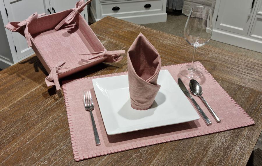 Ambiente Haus Table Basket Pink 20x20cm