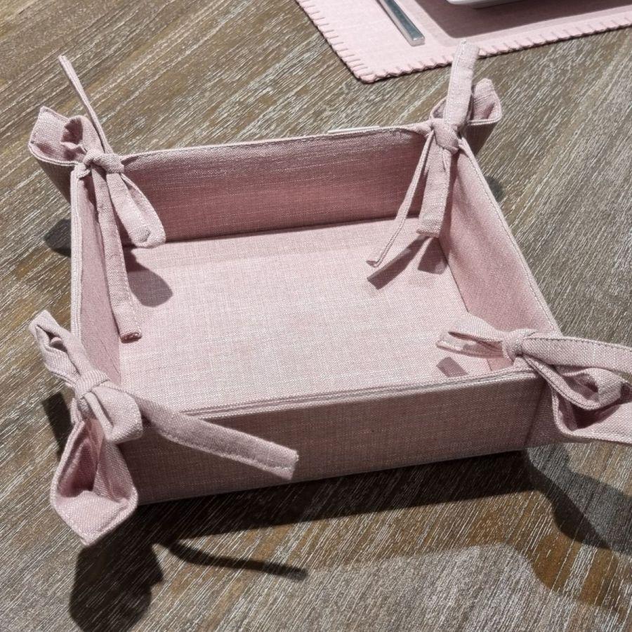 ambiente haus Table Basket Pink 20x20cm