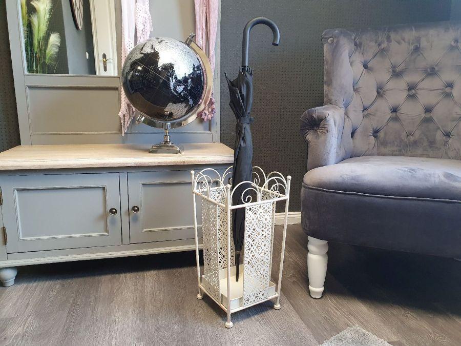 Ambiente Haus Umberella Stand - Antq White Sq
