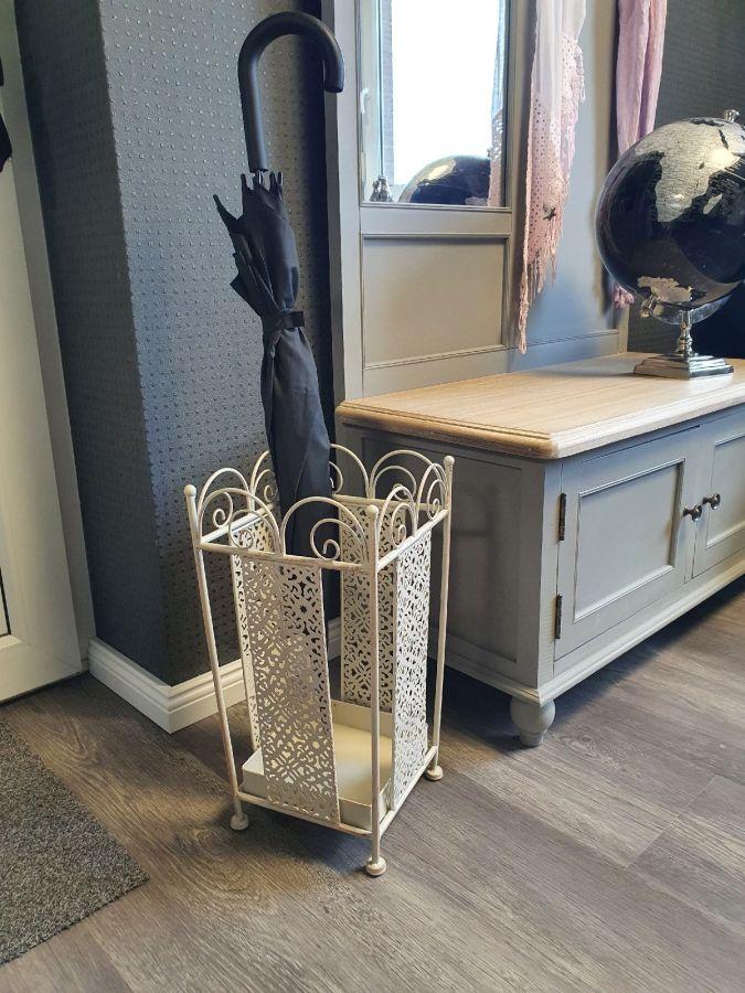 Ambiente Haus Umberella Stand - Antq White Sq