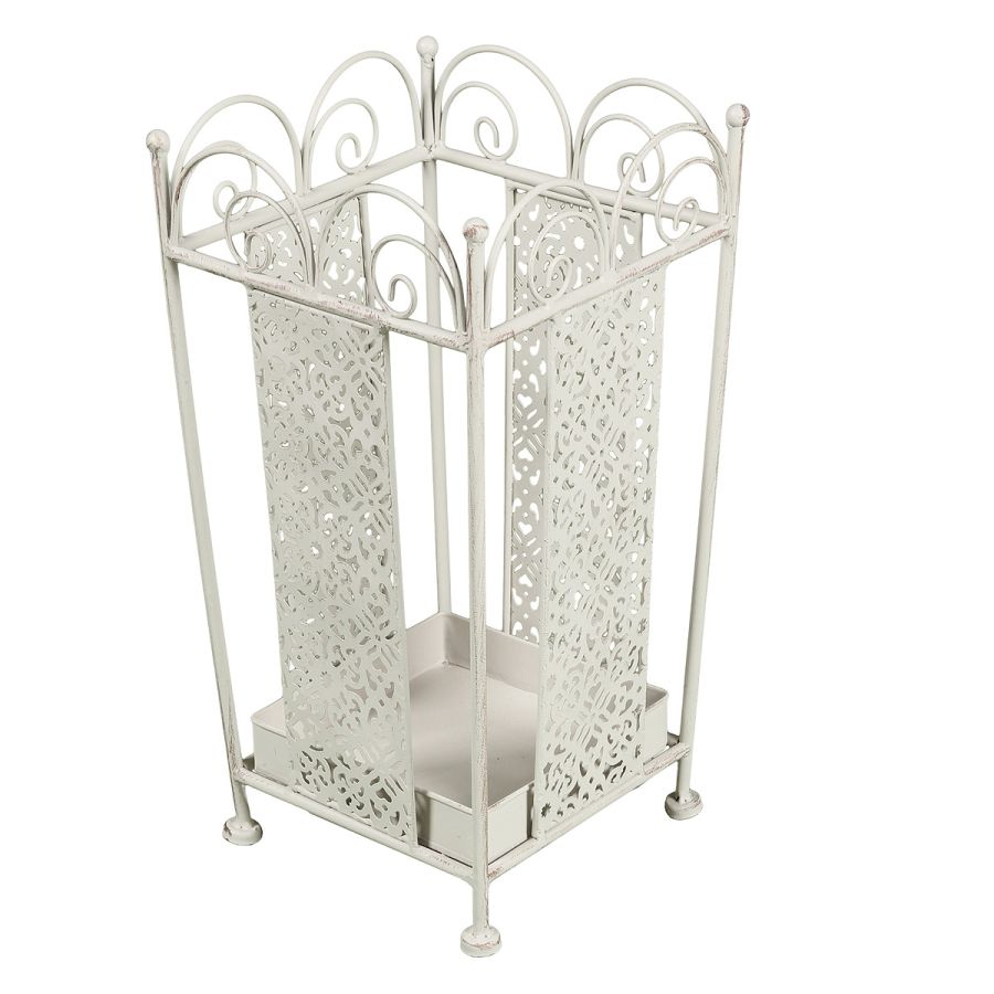 ambiente haus Umberella Stand - Antq White sq