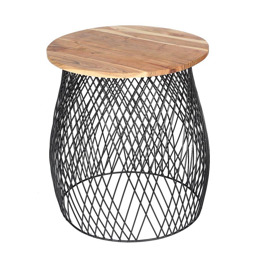 ambiente haus Urban Round Side Table - cage