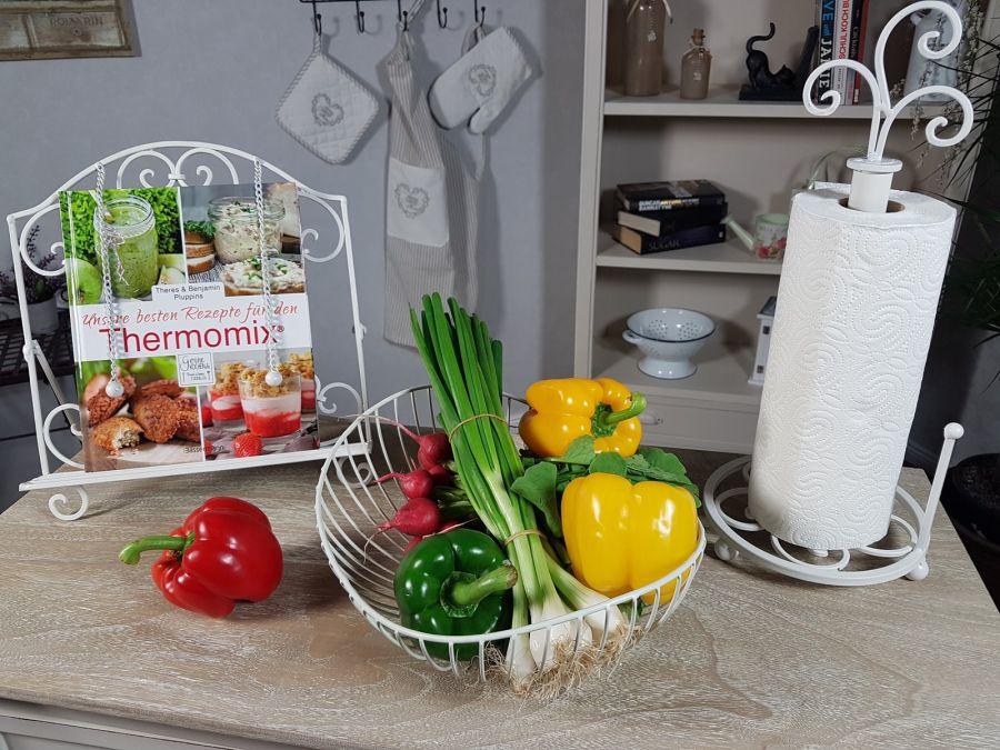 Ambiente Haus White Cook Book Holder