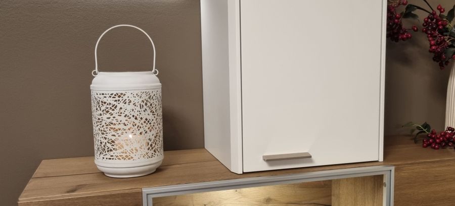 Ambiente Haus White Metal Lantern (H) 24cm