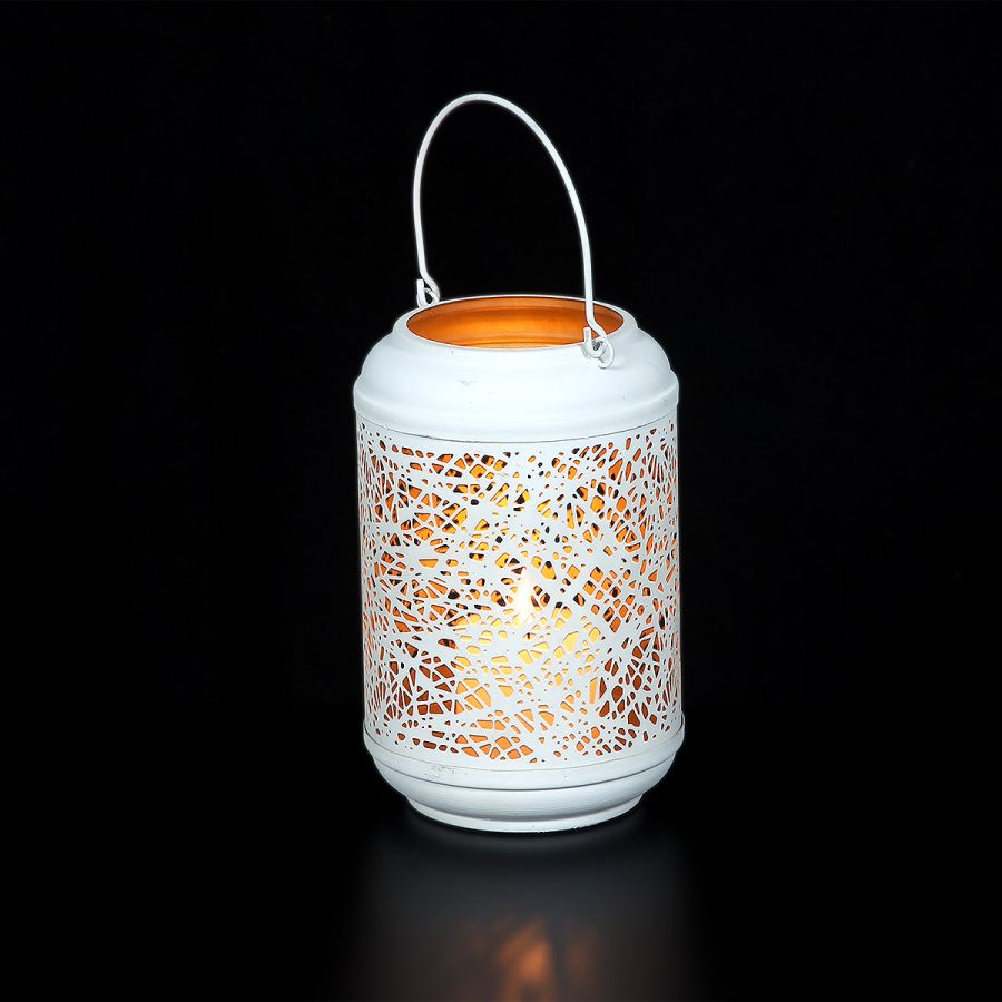 ambiente haus White metal lantern (H) 24cm